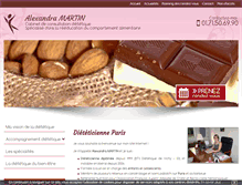 Tablet Screenshot of dieteticienne-martin.com